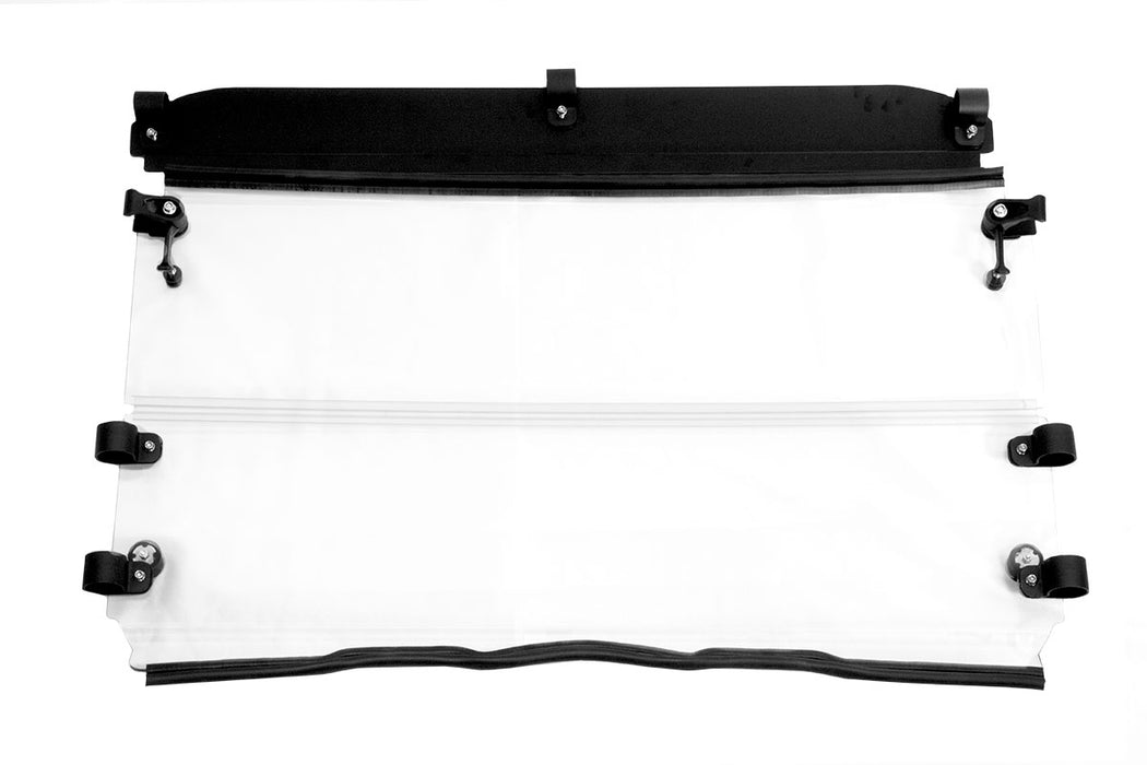 Seizmik Windshield Versa-Fold (UV Resistant Poly) ? Polaris Mid-Size Round Tube Ranger