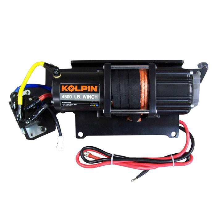Kolpin Polaris Ranger Kolpin Quick-Mount Winch 4500 lb Synthetic Rope