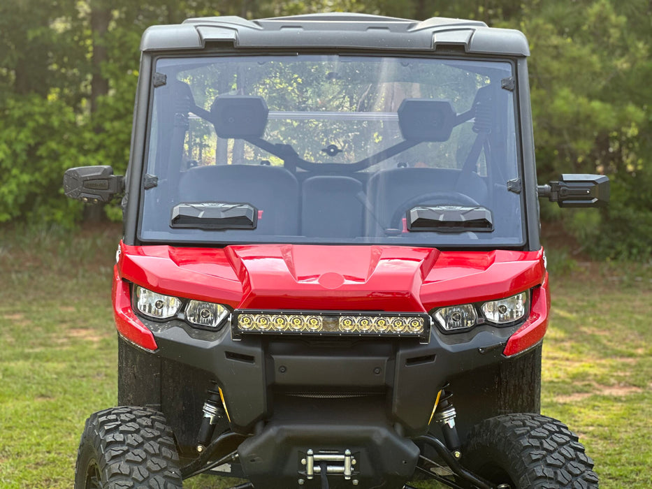 Seizmik Toolless Versa-Vent Scratch Resistant Hard Coated Windshield Kit Can-Am Defender
