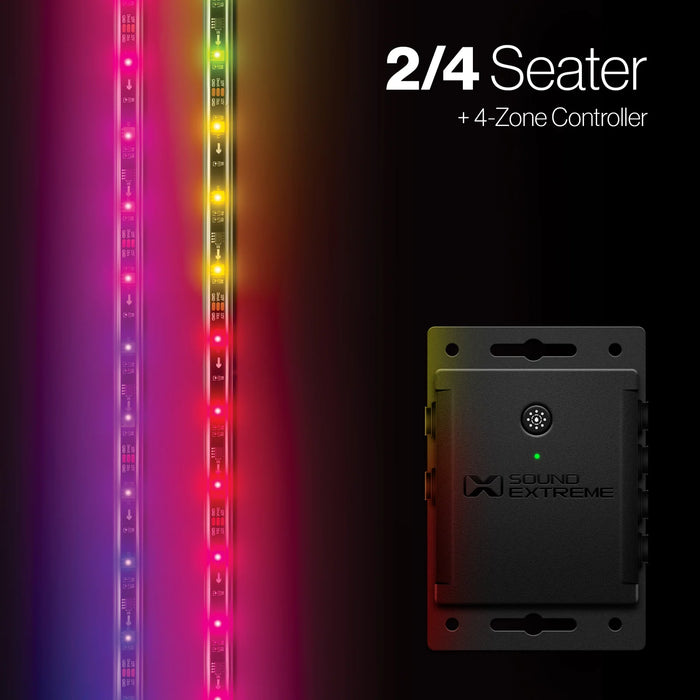 EcoXGear Extreme Strips - 2/4 Seat Cart + LED Controller