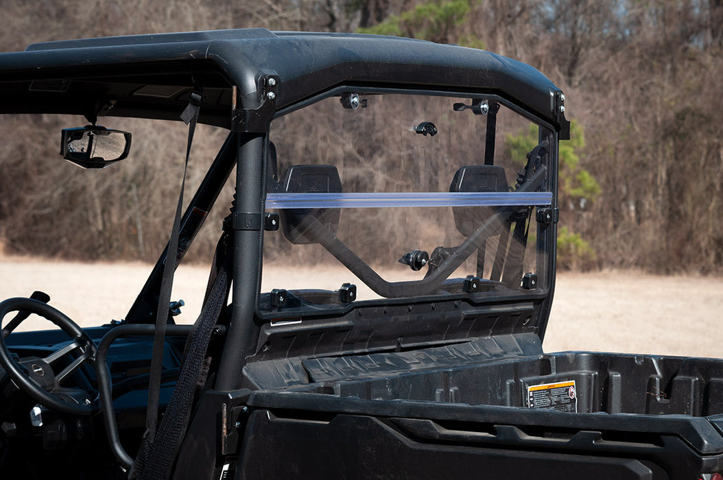 Seizmik Hard Rear Folding Windshield (UV Resistant Polycarbonate) ? Can-Am Defender