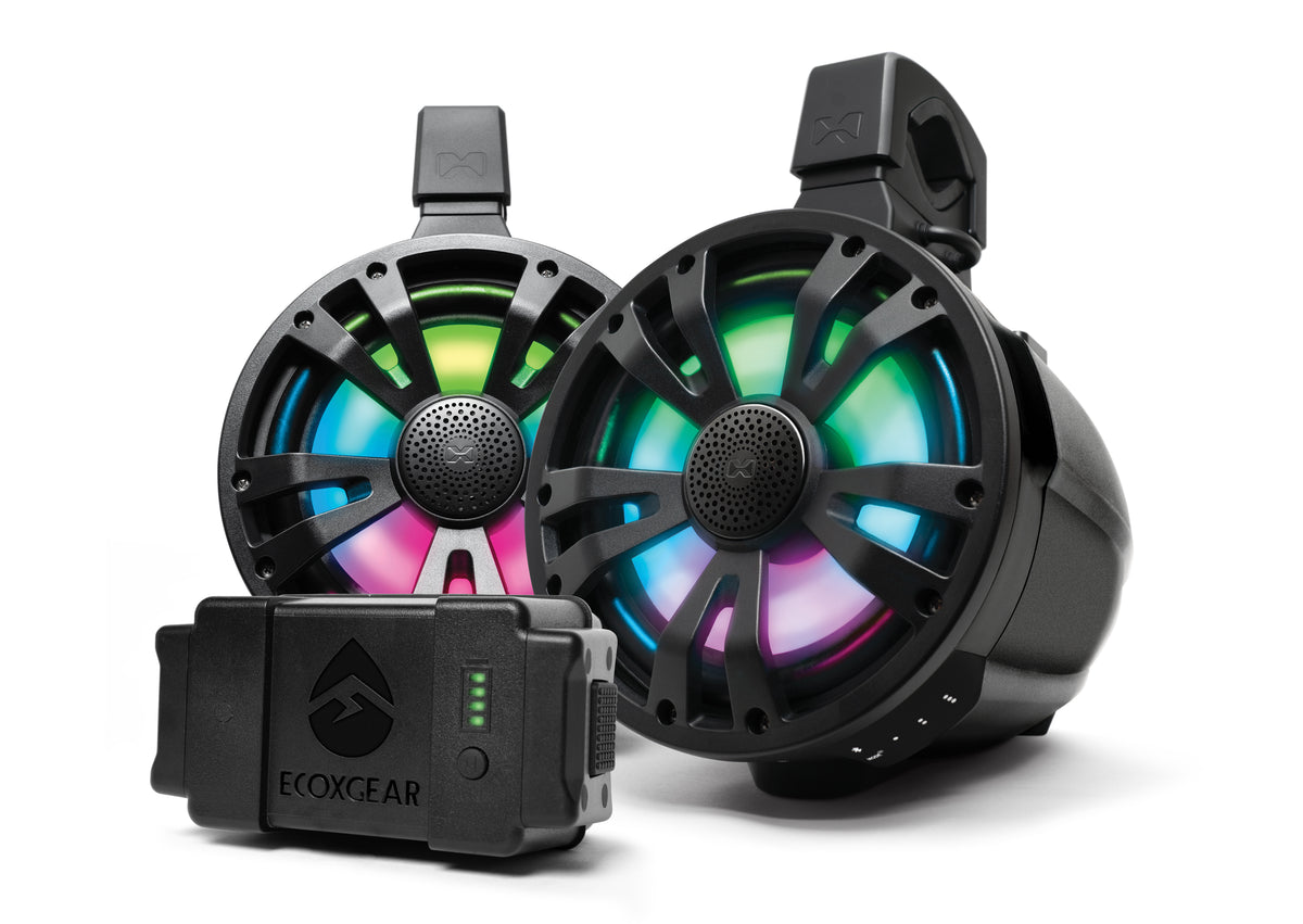 ExtremeTower Speakers TB8 -1 Battery Powered Bluetooth Amplified + 1 P ...