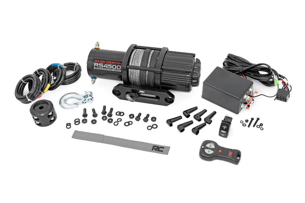 Rough Country 4500-LB Winch W/ Remote UTV Synthetic Rope