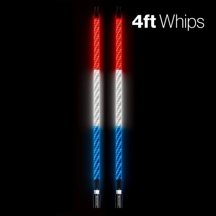 EcoXGear Extreme Whip Kit Qty 2 x 4 ft plus LEDCast Controller
