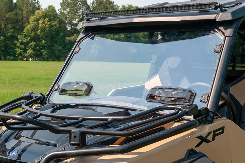 Seizmik Toolless Versa-Vent Windshield (UV Resistant Polycarbonate) ? Polaris General