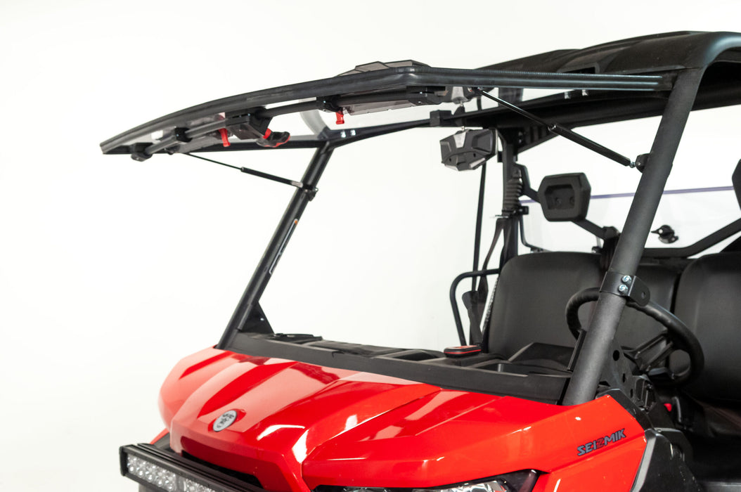 Seizmik Flip-Up Vented Windshield (Scratch Resistant Polycarbonate) ? Can-Am Defender