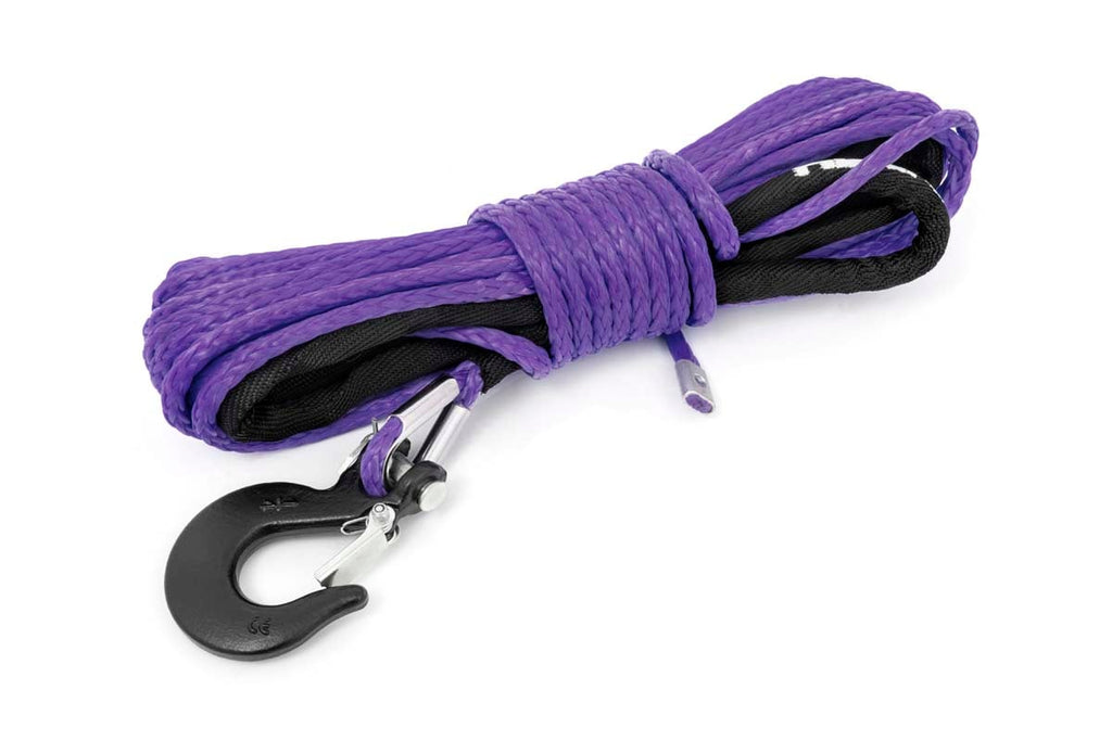 Rough Country Synthetic Rope 1/4 Inch 50 Ft Purple