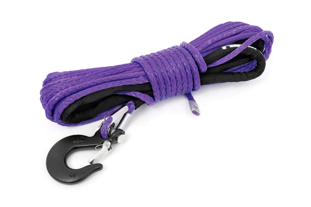 Rough Country Synthetic Rope 1/4 Inch 50 Ft Purple