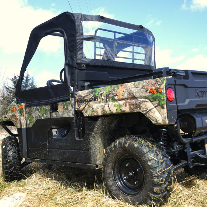 Seizmik Soft Doors and Rear Windshield with Zipper Kawasaki Mule Pro-MX
