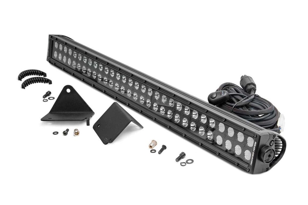 Rough Country LED Light Under Bed 30" Black Dual Row for 2016-2023 Can-Am Defender HD 5/HD 8/HD 9/HD 10