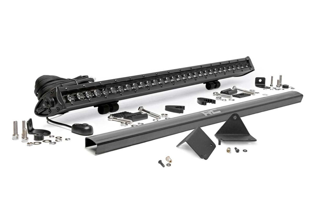 Rough Country LED Light Under Bed 30" Black Single Row for 2016-2023 Can-Am Defender HD 5/HD 8/HD 9/HD 10