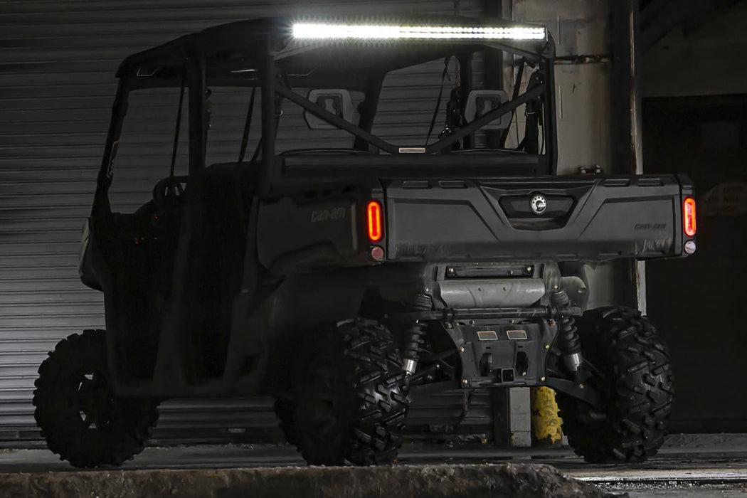 Rough Country LED Light Kit Cab Mount 50" Black Dual Row for 2016-2023 Can-Am Defender HD8