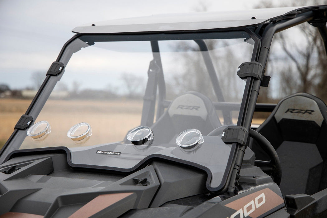Rough Country Vented Full Windshield Scratch Resistant for 2020-2023 Polaris RZR