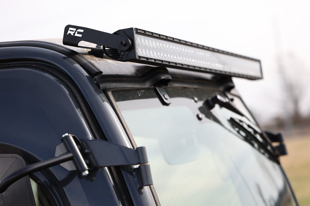 Rough Country 50" Single Row LED Light Kit Black Series Front-Facing Kubota RTV-X900/RTV-X1100