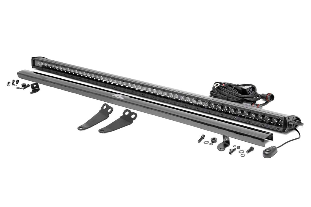 Rough Country LED Light Lower Windshield 50" Black Single Row for 2016-2023 Polaris General/General XP