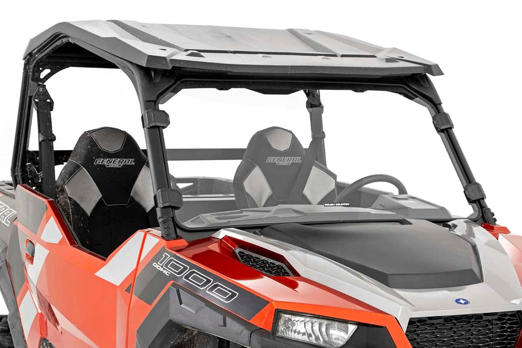 Rough Country Full Windshield Scratch Resistant for 2016-2023 Polaris General/General XP