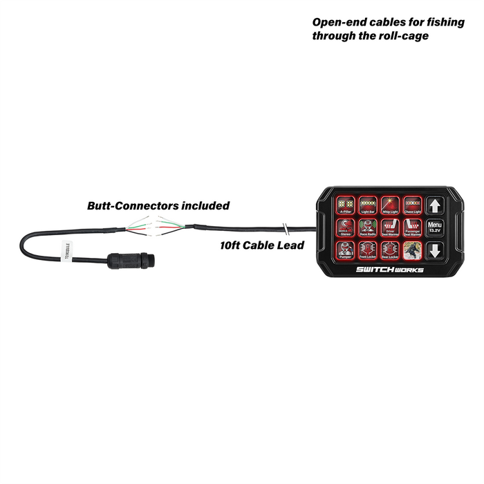 SSV Works Alpha12 Digital Smart Switcher with 12-Outputs and Rollcage Mount