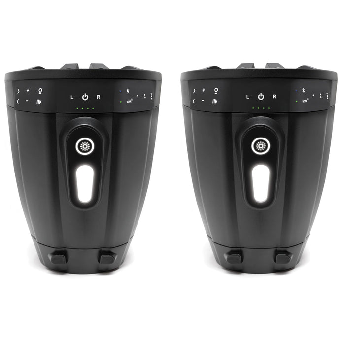 EcoxGear ExtremeTower Speakers TBB8 - 2 Battery Powered Bluetooth Amplified Tower Speakers