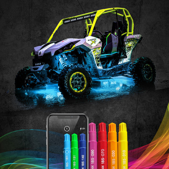 XK Glow 8pc Rgb Rock Light