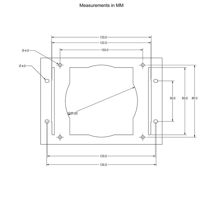 SSV Works 2017-2025 CanAm X3 Multi-Media Receiver Mounting Kit