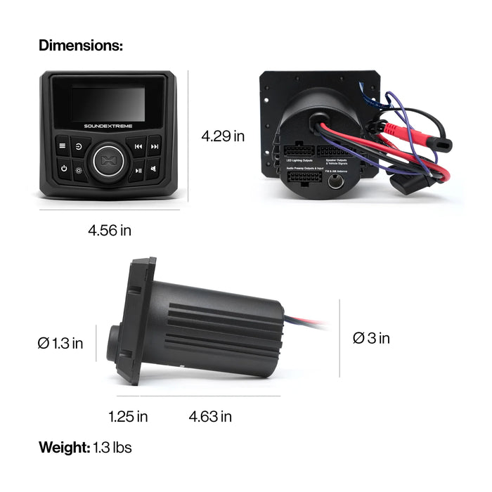 EcoXGear Marine Gauge Radio