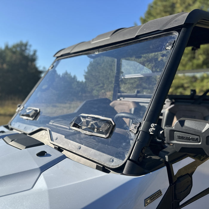 Seizmik Toolless Versa-Vent UV Resistant Polycarbonate Windshield Kit Kawasaki Ridge