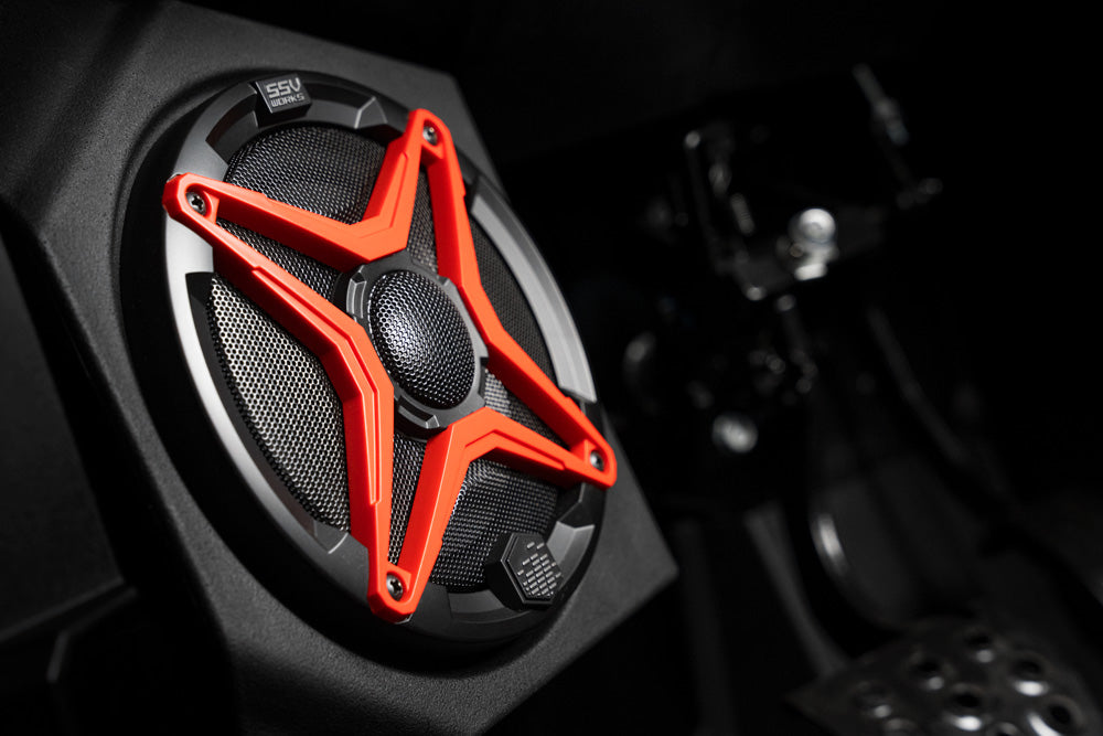 SSV Works 2020-2024 Kawasaki KRX1000 Front-Kick Speaker-Pods