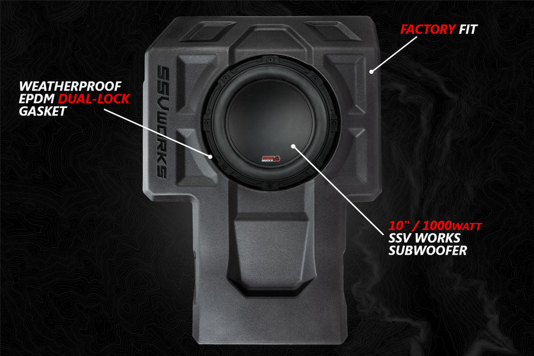 SSV Works 2020-2024 Kawasaki KRX1000 2-Seater 5-Speaker SSV Audio-Kit w/JVC