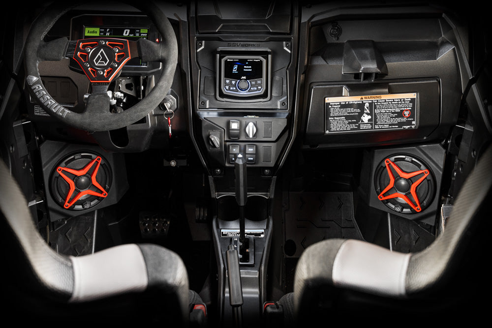SSV Works 2020-2024 Kawasaki KRX1000 Front-Kick Speaker-Pods