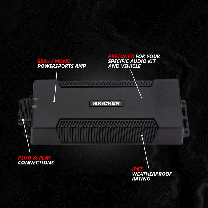 SSV Works 2024-2025 Can-Am® Maverick R, Phase-6 K-Spec 1650watt 6-Speaker Stereo System with Kicker Horns
