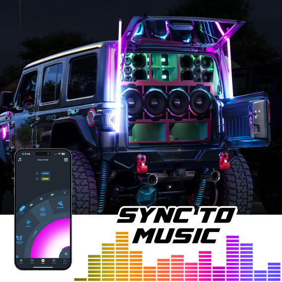 XK Glow 2 Pc 32" Whip With Xkchrome Controller