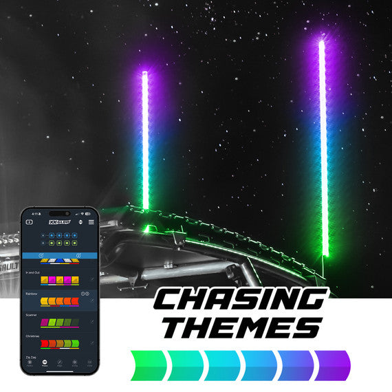 XK Glow 2 Pc 32" Whip With Xkchrome Controller
