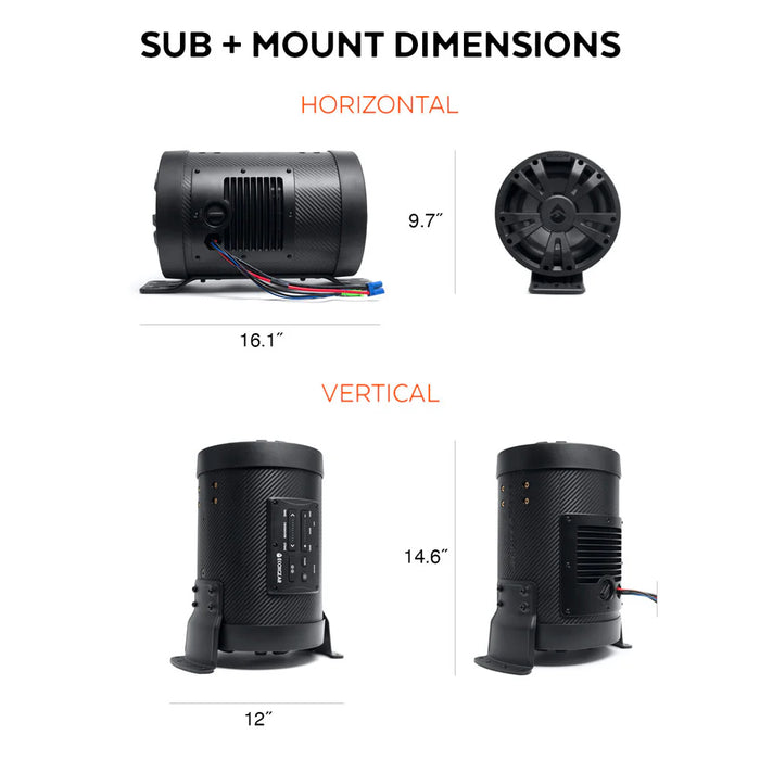 EcoXGear SoundExtreme ES08 subwoofer Dual 8"