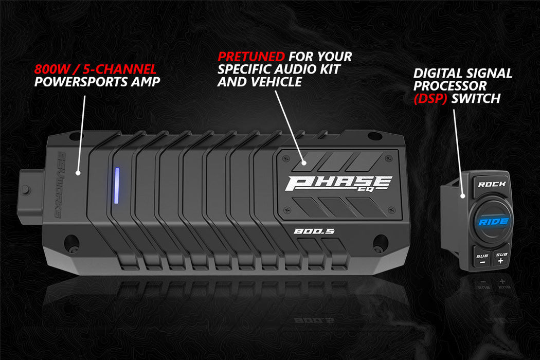 SSV Works 2020-2024 Kawasaki KRX1000 2-Seater A-Spec 5-Speaker SSV Works Audio-Kit