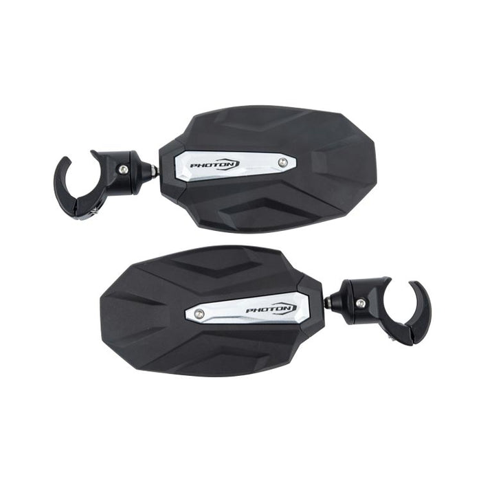 Seizmik Photon Side View Mirror with Cast Aluminum Body & Bezel ? Adjustable Clamp (Pair)