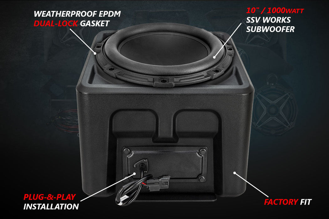SSV Works 2018-2024 Polaris Ranger XP1000 10in Subwoofer for Ride-Command