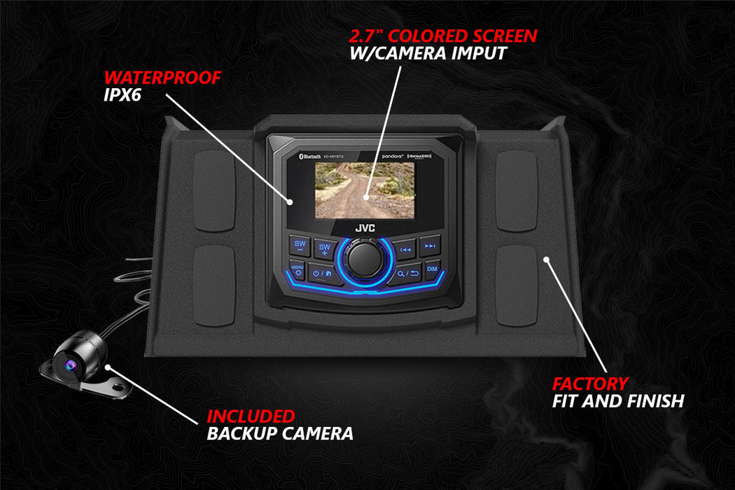 SSV Works 2014-2023 Polaris RZR V-Spec 5-Speaker Plug-&-Play Kit with JVC