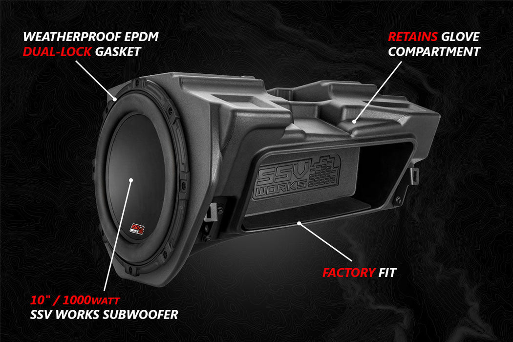 SSV Works 2014-2023 Polaris RZR A-Spec SSV 5-Speaker Plug-&-Play System for Ride Command