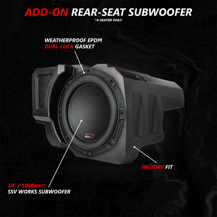 SSV Works 2020-2024 Polaris® RZR PRO Series Phase-6 K-Spec 5-Speaker 1400watt System for Ride Command