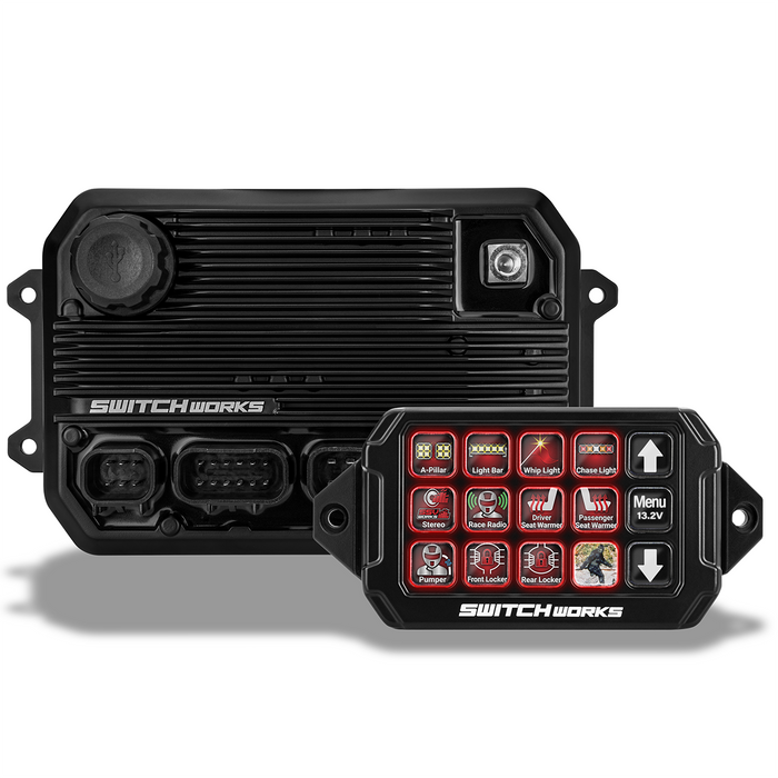 SSV Works Alpha12 Digital Smart Switcher with 12-Outputs and Rollcage Mount