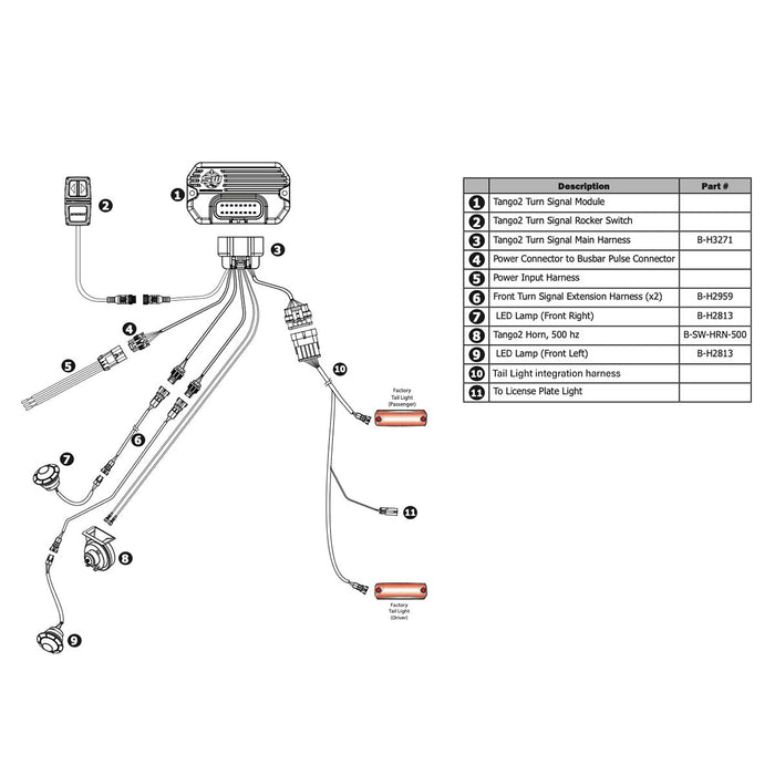 SSV Works Turn-Signal Plug-&-Play Kit | 2025-Up Polaris RZR Pro R, Pro S and Pro XP | 2019-2023 RZR | 2021-2025 RZR Trail S