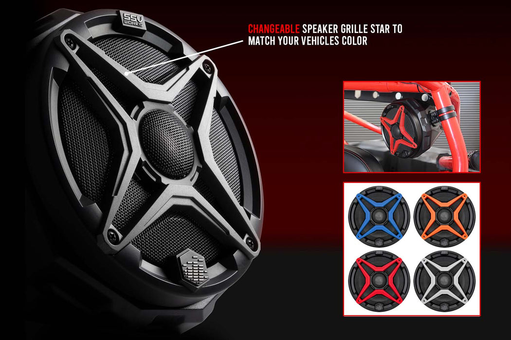 SSV Works 2014-2023 Polaris RZR Front Kick 6.5" Speaker Pods