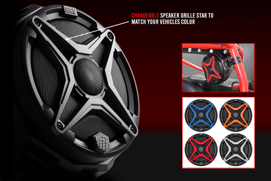 SSV Works 2020-2024 Kawasaki KRX1000 2-Speaker SSV Works Audio-Kit
