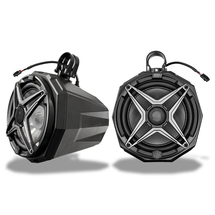 SSV Works Universal 8" Cage-Mount Speaker-Pods for UTVs, Boats and more