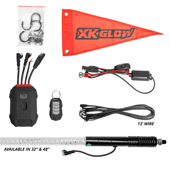 XK Glow 2 Pc 32" Whip With Xkchrome Controller