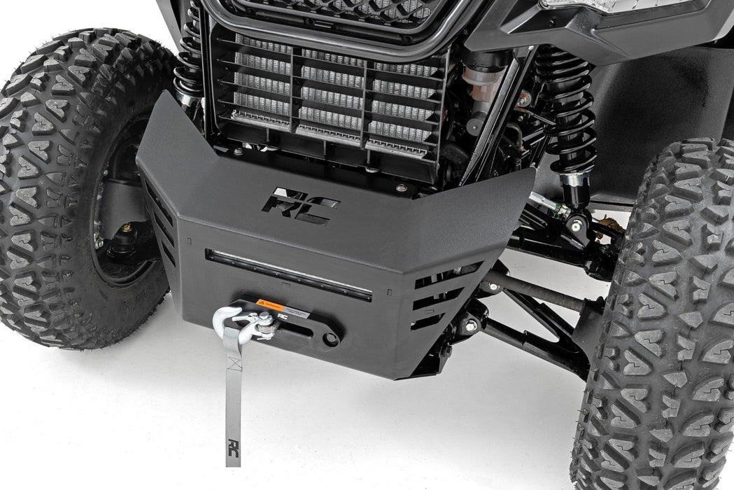 Rough Country Winch Plate 4500-LB Winch 10" Black Slimline for 2021-2023 Honda Pioneer 520