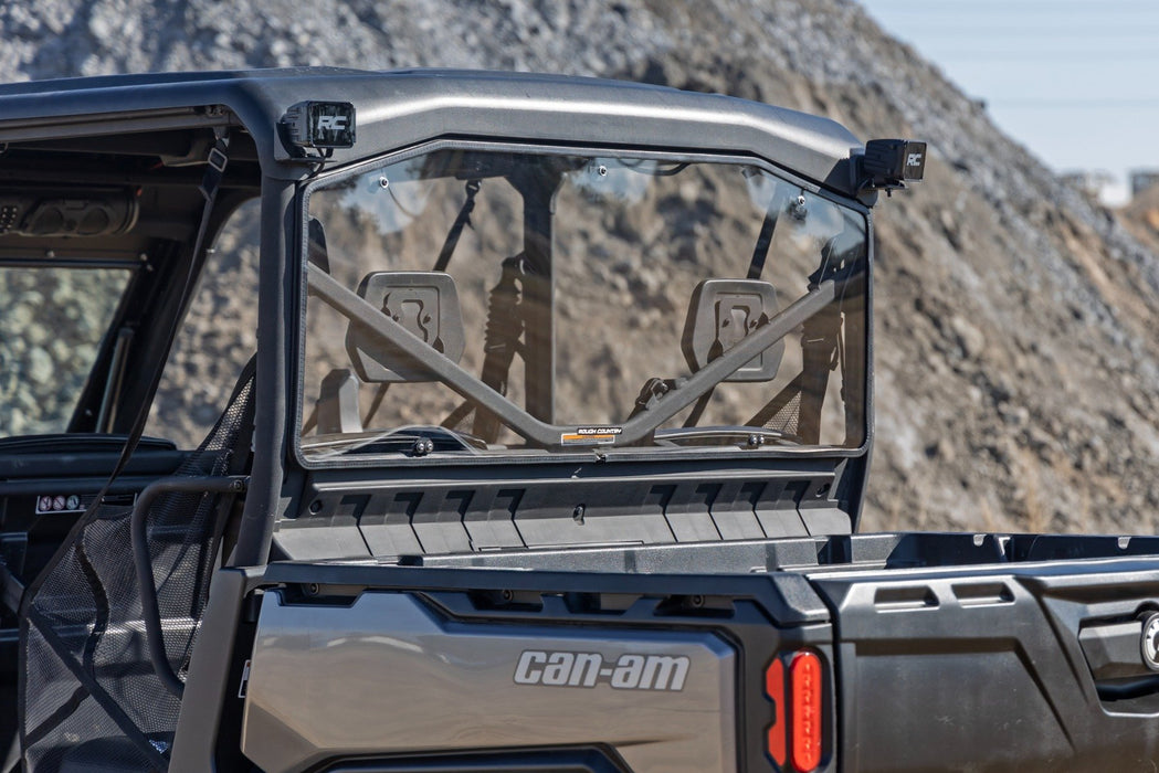Rough Country Rear Cab Panel Scratch Resistant for 2016-2023 Can-Am Defender HD 8/HD 9/HD 10
