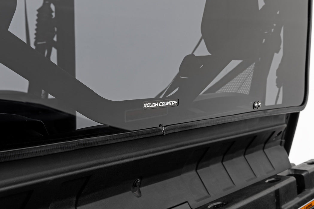 Rough Country Tinted Rear Cab Panel Scratch Resistant for 2016-2023 Can-Am Defender HD 8/HD 9/HD 10