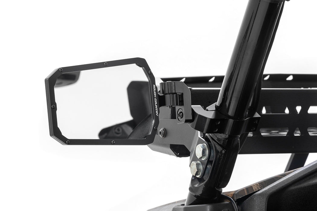 Rough Country UTV Aluminum Side View Mirrors Horizontal