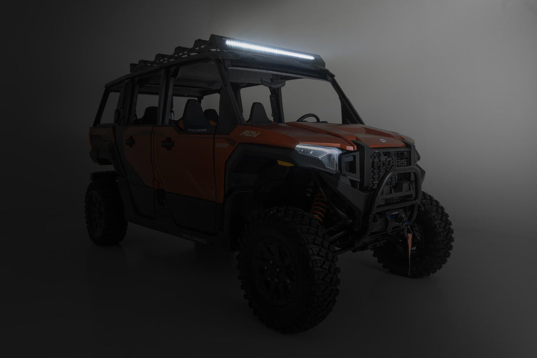 Rough Country Roof Rack 40" Black Single Row for 2024Polaris XPEDITION ADV 5